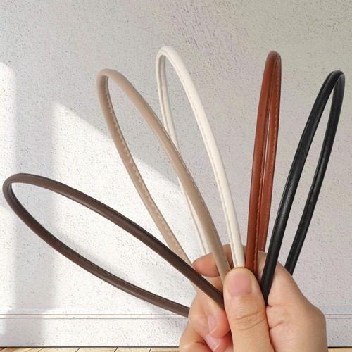Thin leather headbands solid - thin,
