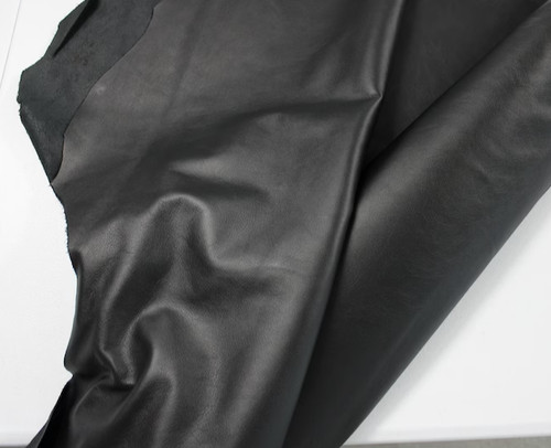 Black cowhide leather soft - leather,